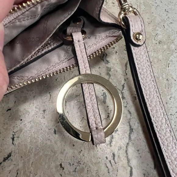 MICHAEL KORS Pink Leather Coin Purse, Card Holder Wristlet - Picture 9 of 12